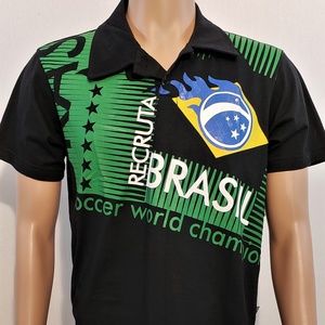 SOCCER BRASIL WORLD CUP CHAMPION POLO MED